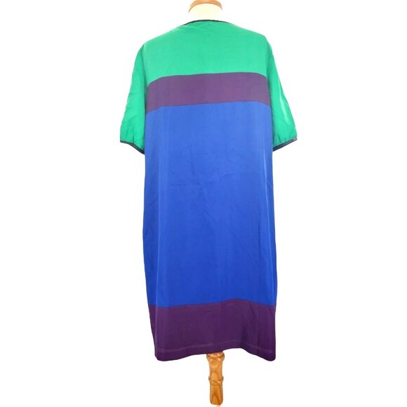 Coldwater Creek 14 Dress Color Block Shift Lightweight Short Sleeve Deadstock - Picture 5 of 10